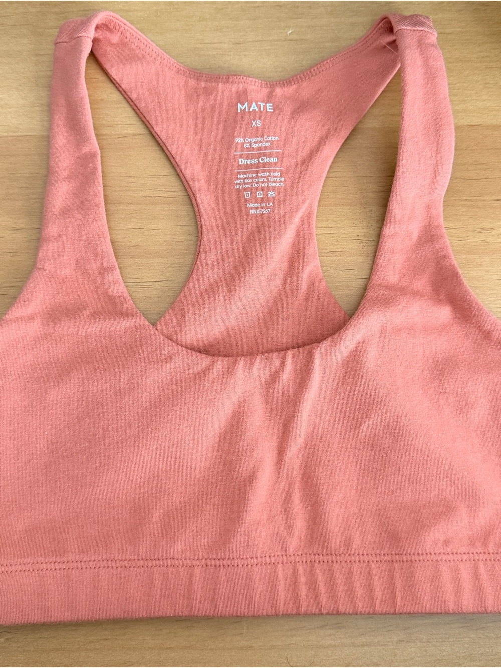NWT MATE the Label- Organic Stretch Sports Bra - XS